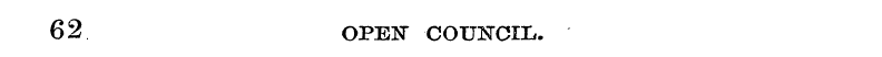 62 OPEN- COUNCIIi.