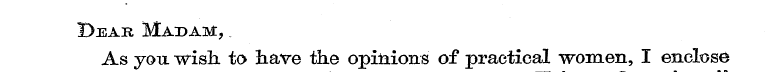 Dear Madam, As you wish to nave the opin...