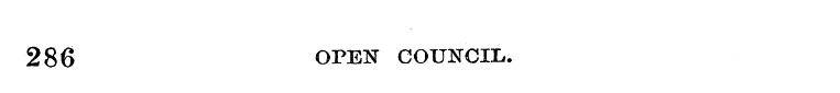 286 OPEN COUNCIL.