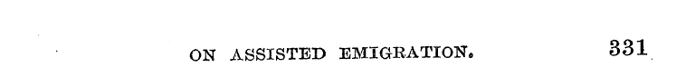 ON ASSISTED EMIGRATION, 331