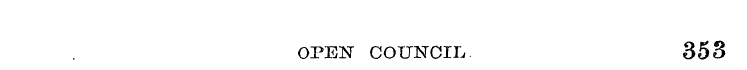 OPEN COUNCIL. 358