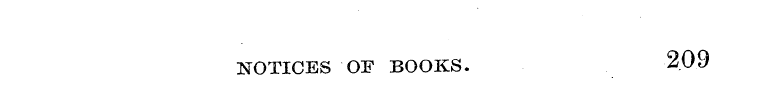 NOTICES OF BOOKS. 209