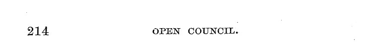 214 OPEN COUNCIL.
