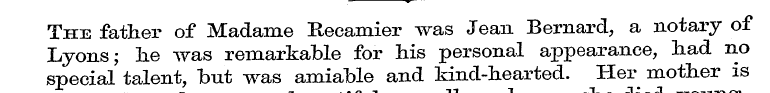 «¦ The father of Madame Recamier was Jea...