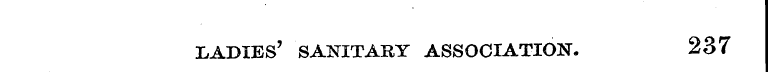 ladies' sanitary association. 237