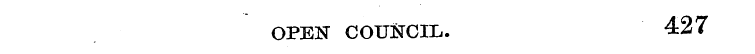 OPEN COUNCIL. 427