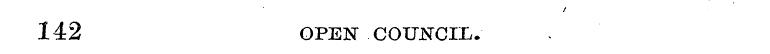 142 OPEN COUNCIL.