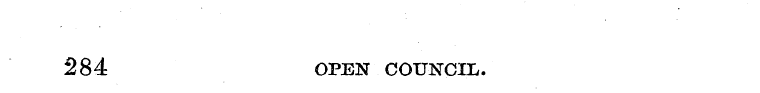 284 OPEN COUNCIL.