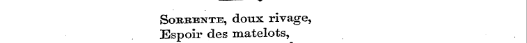 Sorrente, doux rivage, Espoir des matelo...