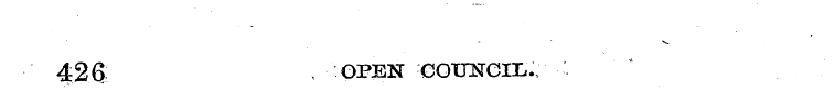 426 OPEN COUNCIL.