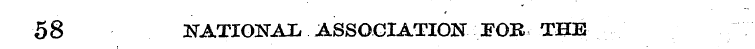 58 NATIONAL ASSOCIATION FOR THE
