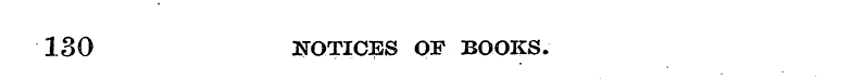 130 NOTICES OF BOOKS.