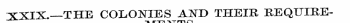 XXIX.—THE COLONIES AND THEIR REQUIRE-