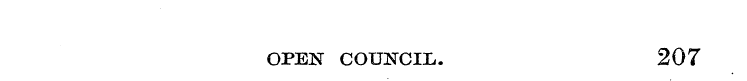 OPEN COUNCIL. 207