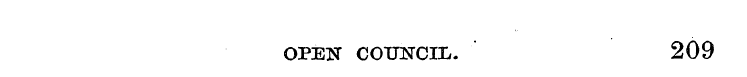 OPEN COUNCIL. 209