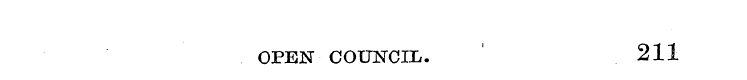 OPEN COUNCIL. ' 211