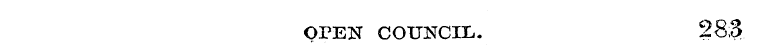 open council. 283