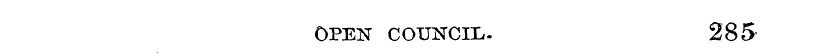 OPEN COUNCIL- 285