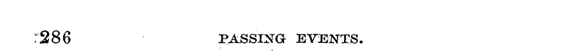r286 PASSING EVENTS.