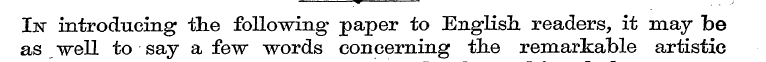 In introducing tlie following" paper to ...