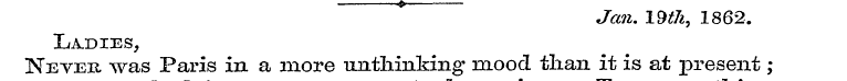 4> Jan. I9t7i, 1862. Never L/A.DIES was ...