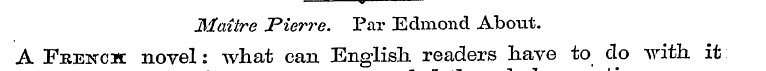 ... Maitre JPierre. Par Edmond About. A ...