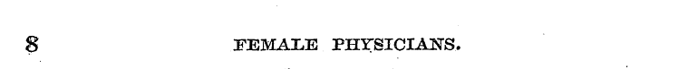 S FEMALE PHYSICIANS.