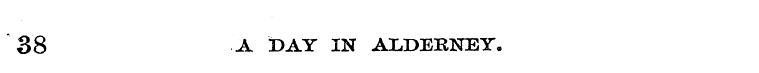 38 A DAY IN ALDERNEY.