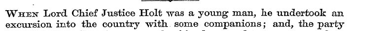 « When Lord Chief Justice Holt was a you...