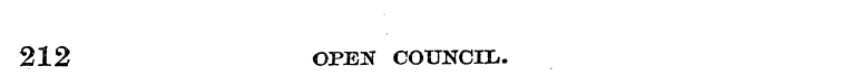 212 OPEN COUNCIL.