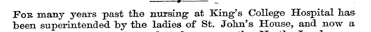 A . __ For many years past the nursing a...