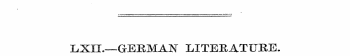 LiXIL—GERMAN" LITERATURE.