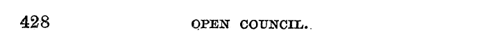 428 OPEN COUNCIL.