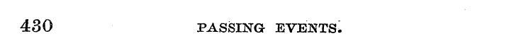 430 PASSING EVENTS*