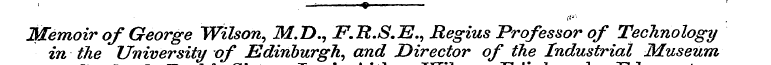 M^ in emoir the of University George Wil...