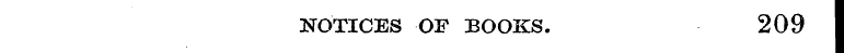NOTICES OF BOOKS. 209