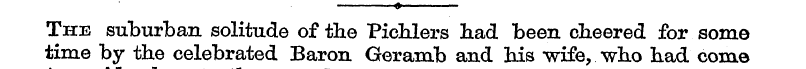 ¦» The suburban solitude of the Pichlers...