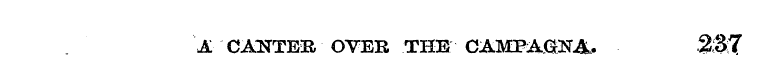 A CATSTTEE, OVER THE CAMPA0NA. 237