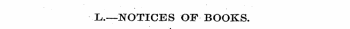 X.—NOTICES OF BOOKS. ¦