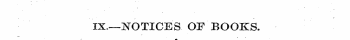 IX.—NOTICES OF BOOKS.