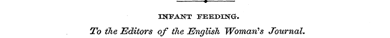 » infaht FEEr>ma. To the Editors of the ...