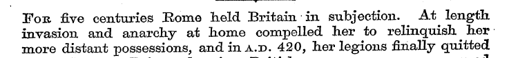 * !For five centuries Koine lield Britai...
