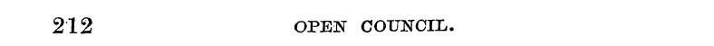 212 OPEN COUNCIL.
