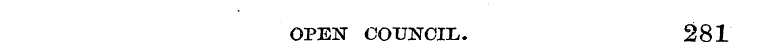 OPEN COUNCIL. 281