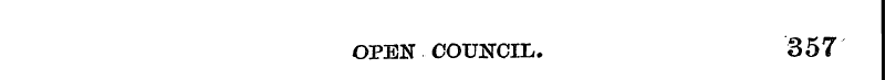 OPEN COUNCIL. 3 57
