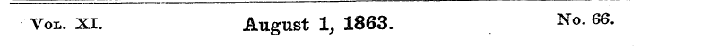 Vol. XI. August 1, 1863. No. 66.