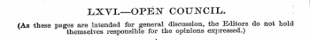 LXVI.—OPEJST COUNCIL. (As these pages th...