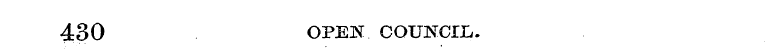 430 OPEN COUNCIL.