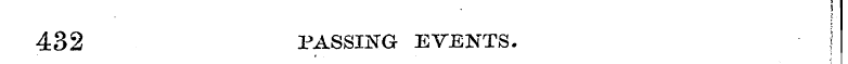 ! j 432 PASSING EVENTS. j