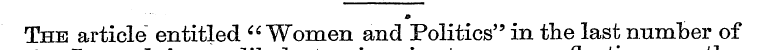0 The article entitled "Women and Politi...